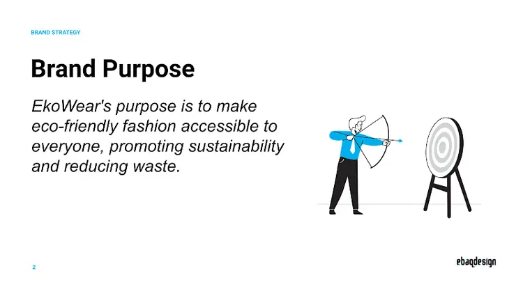 EkoWear Brand Purpose: make eco-friendly fashion accessible to everyone