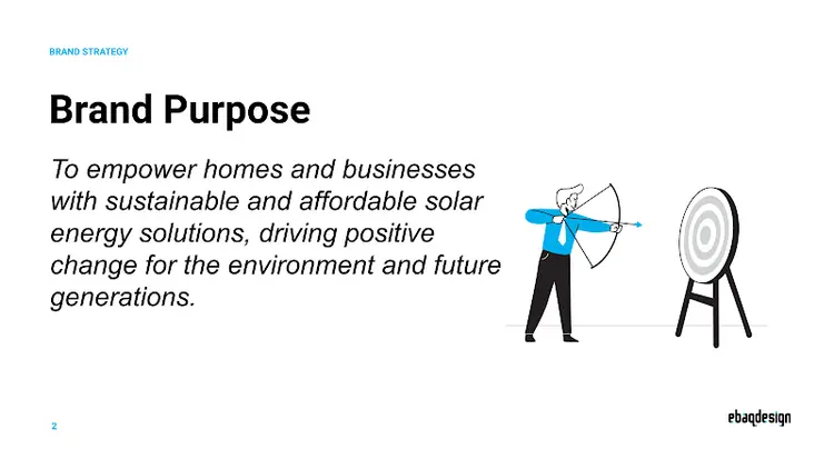 Solar Bright Brand Purpose: empowering homes and businesses with sustainable and affordable solar energy solutions